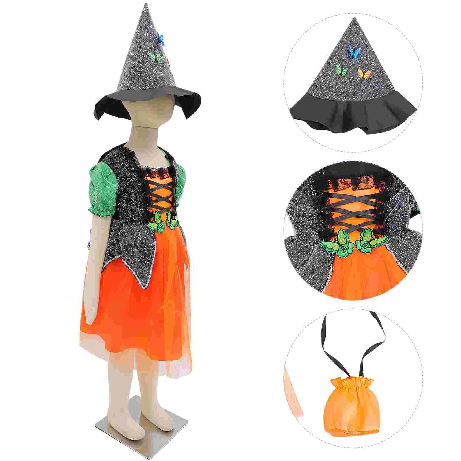 

1 Set Lovely Witch Cosplay Costume Child Stage Show Costume (100cm)