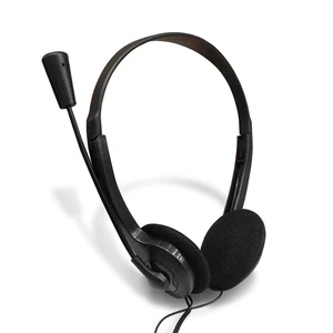new 3 5mm plug wired stereo headset noise cancelling earphone with microphone gaming headset for computer laptop desktop mic hot free global shipping