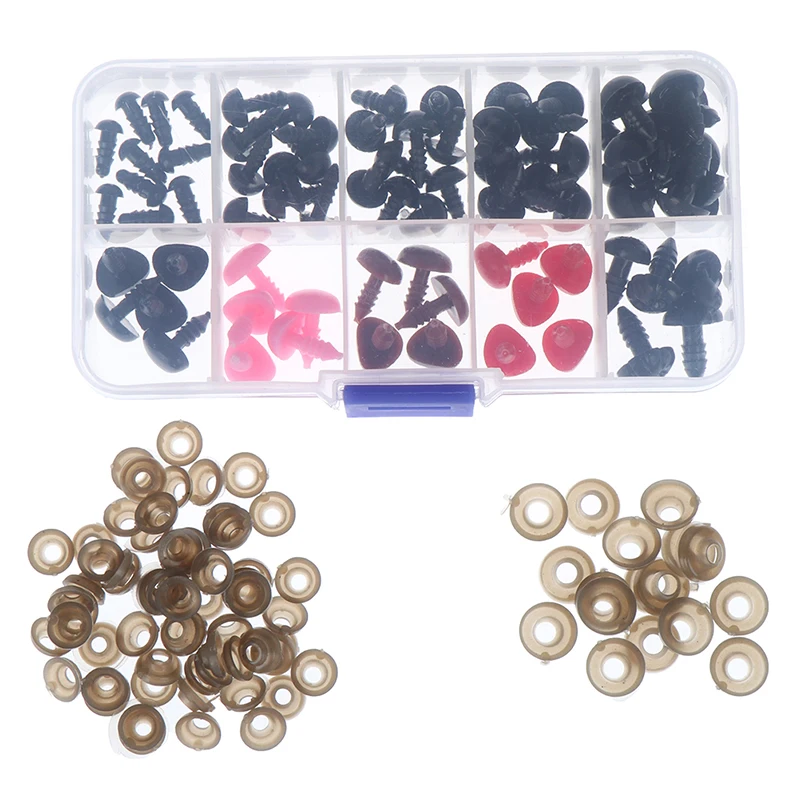 75 шт. безопасный глаз + Безопасный нос для плюшевого мишки мягкие игрушки Snap Animal