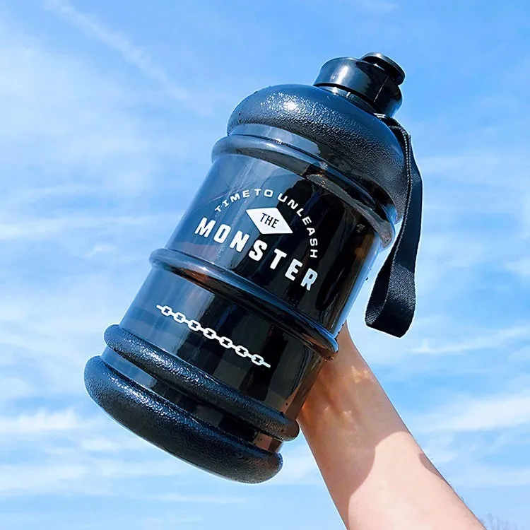 2.2L Transparent 700 мл/л большая емкость бутылка для воды для питья, Спортивная,, тренажерный зал, чайник для тренировки на открытом воздухе, для пикника, велосипеда, скалолазания, большая чашка, кувшин - Цвет: 2.2L Transparent