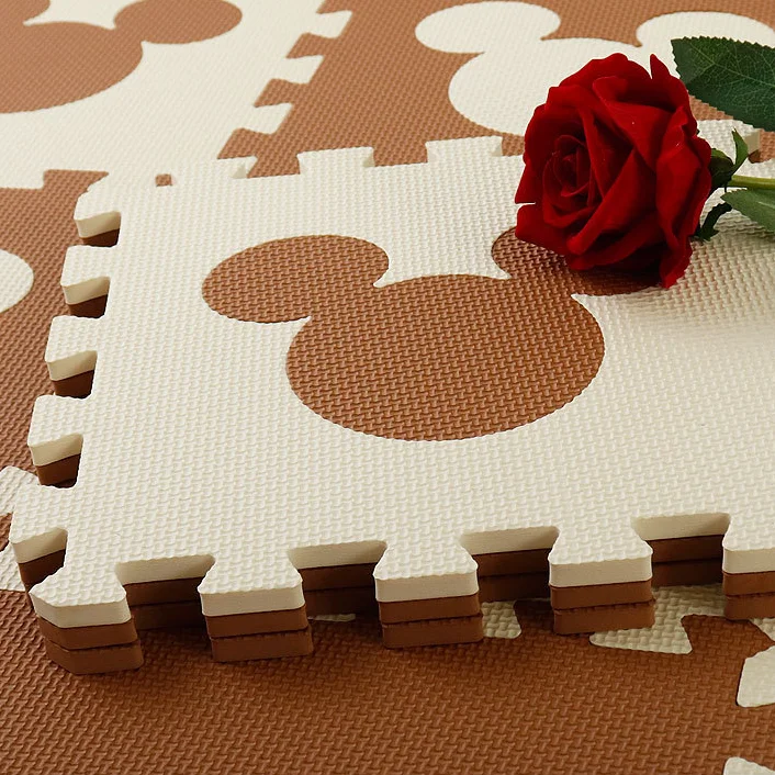 Детский игровой коврик EVA с забором для детской комнаты ползания раздельными