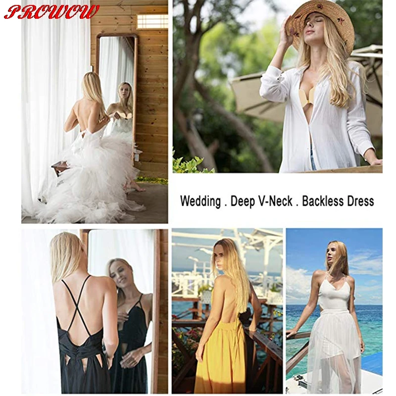 Невидимый бюстгальтер без бретелек липкий косточек с леопардовым узором