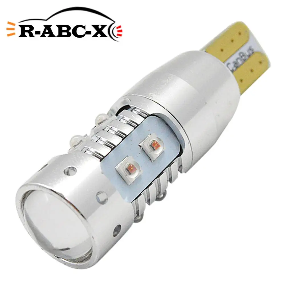 50 Вт T10 194 168 светодиодный ные лампы 12 24 В Белый Янтарный 10SMD XB D светодиодные