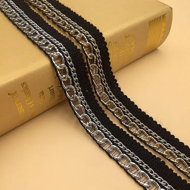 10 ярдов золотая металлическая цепочка волнистые ленты для самостоятельного