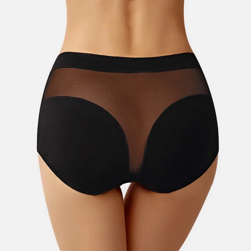 Женские хлопковые трусики пуш-ап с высокой талией эластичные треугольные