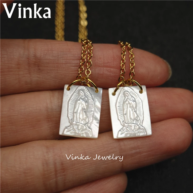 5 шт. 12x16 мм натуральный жемчуг Мадонны ожерелье в виде ракушки ангел хранитель