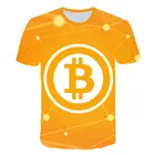 Рубашка 3D для биткоина, рубашка для криптовалюты, Мужская футболка для криптовалюты, летняя повседневная быстросохнущая уличная футболка для криптовалюты