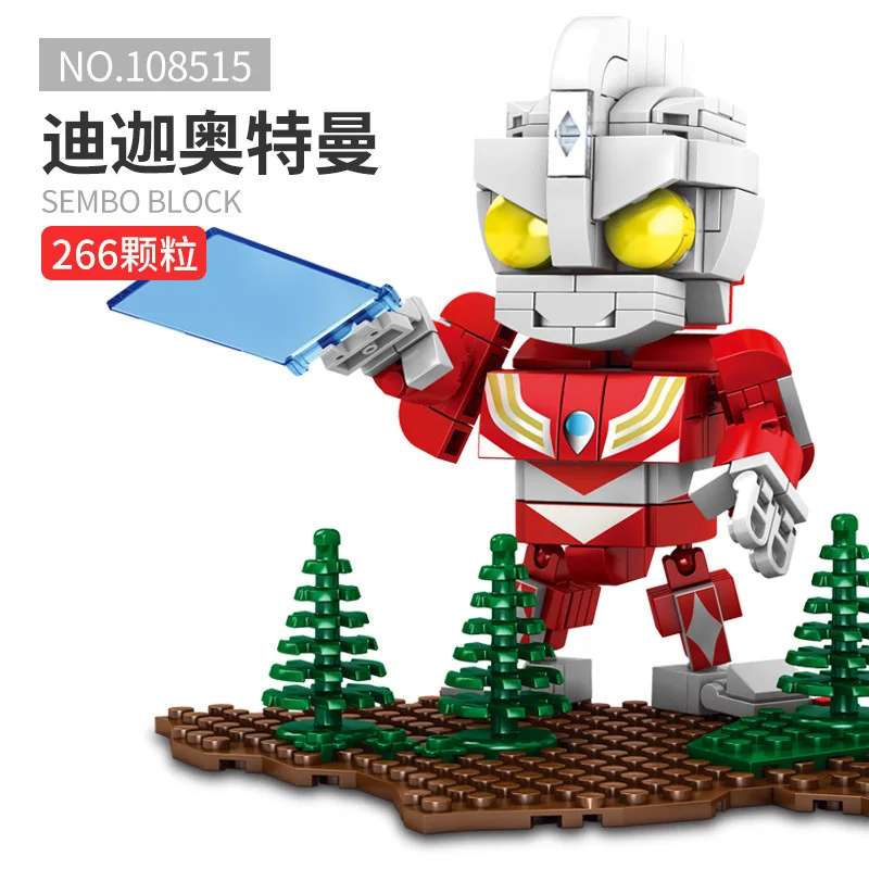 Altman Монстер квадратная голова Godzilla строительные блоки кирпичи игрушка для