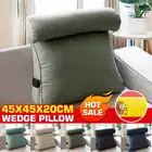 Удобная подушка для спины поясничная Подушка моющиеся хлопок лен диванные подушки постельный беременности и родам лежак для чтения рельефная подушка