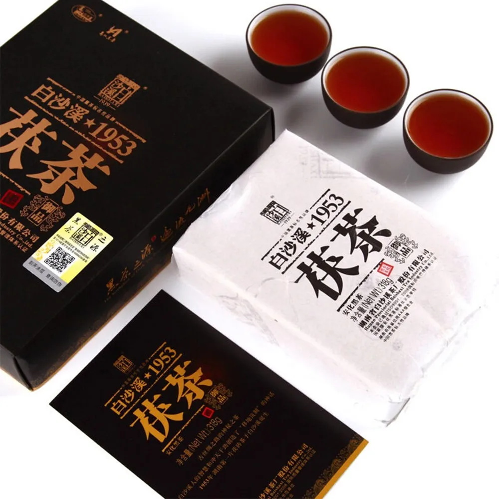 

Anhua Baishaxi 1953 Hei Китайский Королевский фу Темный золотой цветок 318 г