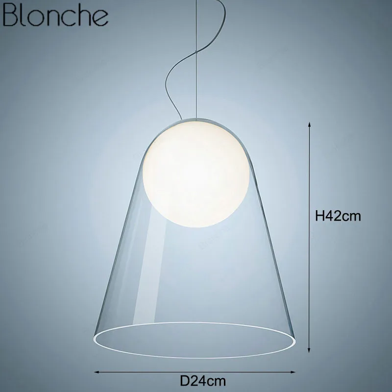 Подвесной светильник s Foscarini современный подвесной из стекла со светодиодным
