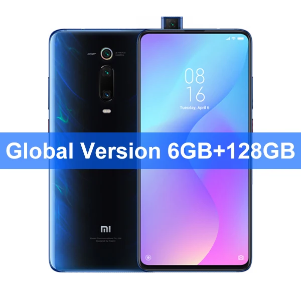 Глобальная версия Xiaomi mi 9T Pro 6GB 128GB(Red mi K20 Pro) 48MP+ 20MP AI камера 6,3" в распознавании экрана 4000mAh NFC - Цвет: 6GB 128GB Blue