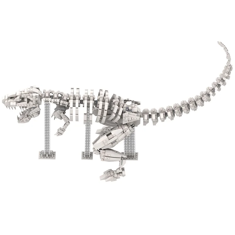 

City Museum 3D Dinosaurs Fossils Bricks Jurassic Park Dinosaur World Tyrannosaurus Spinosaurus Skeleton Building Blocks Toy Gift