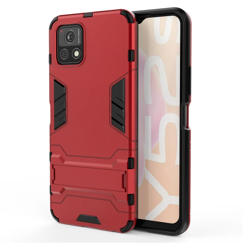 Phone Case For Vivo Y52S Case Shockproof Phone Back Hard Armor Bumper Stand Cover For Vivo Y52S Cover For Vivo Y52S Fundas 6.58