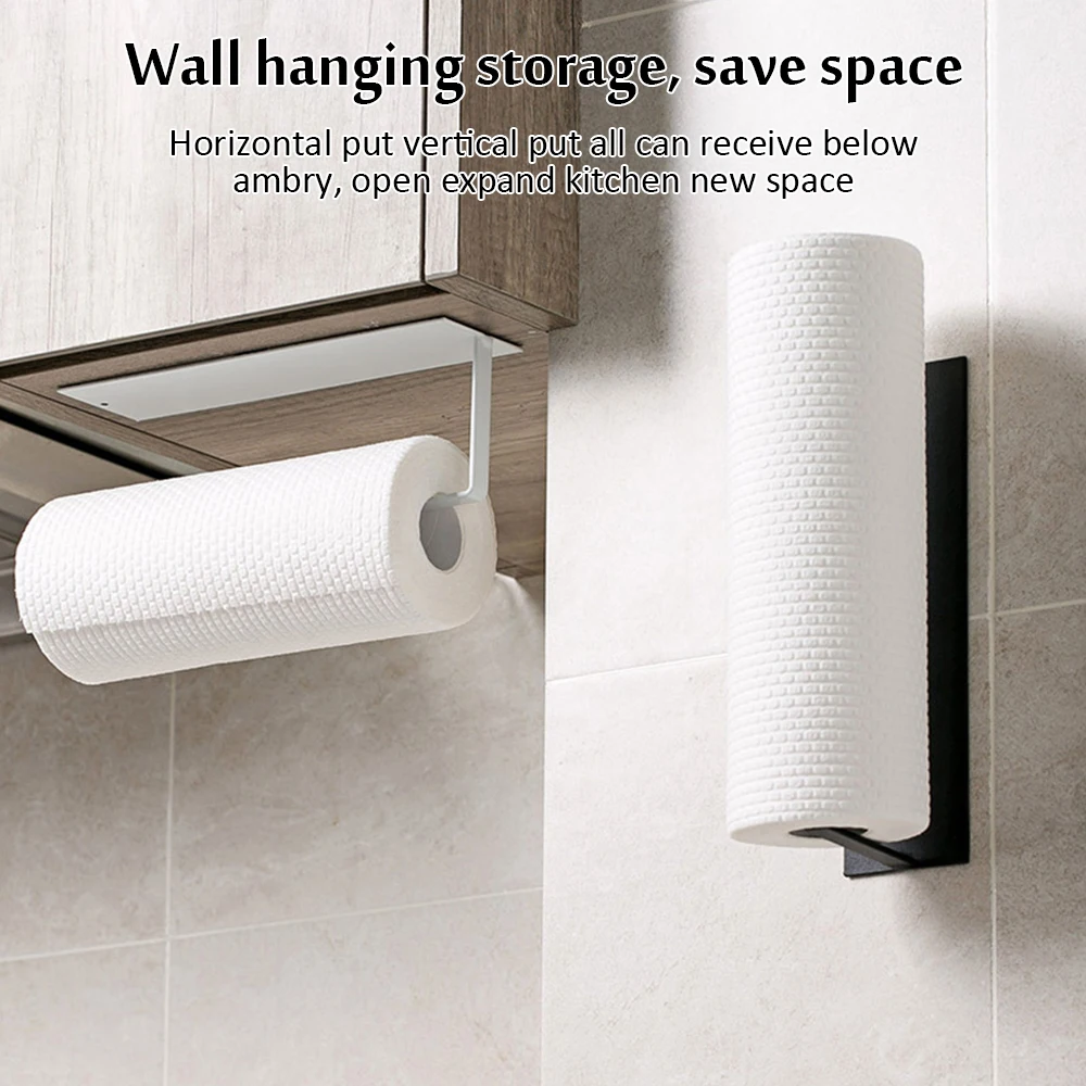 Настенное крепление для кухни самоклеящийся держатель рулона бумаги стойка