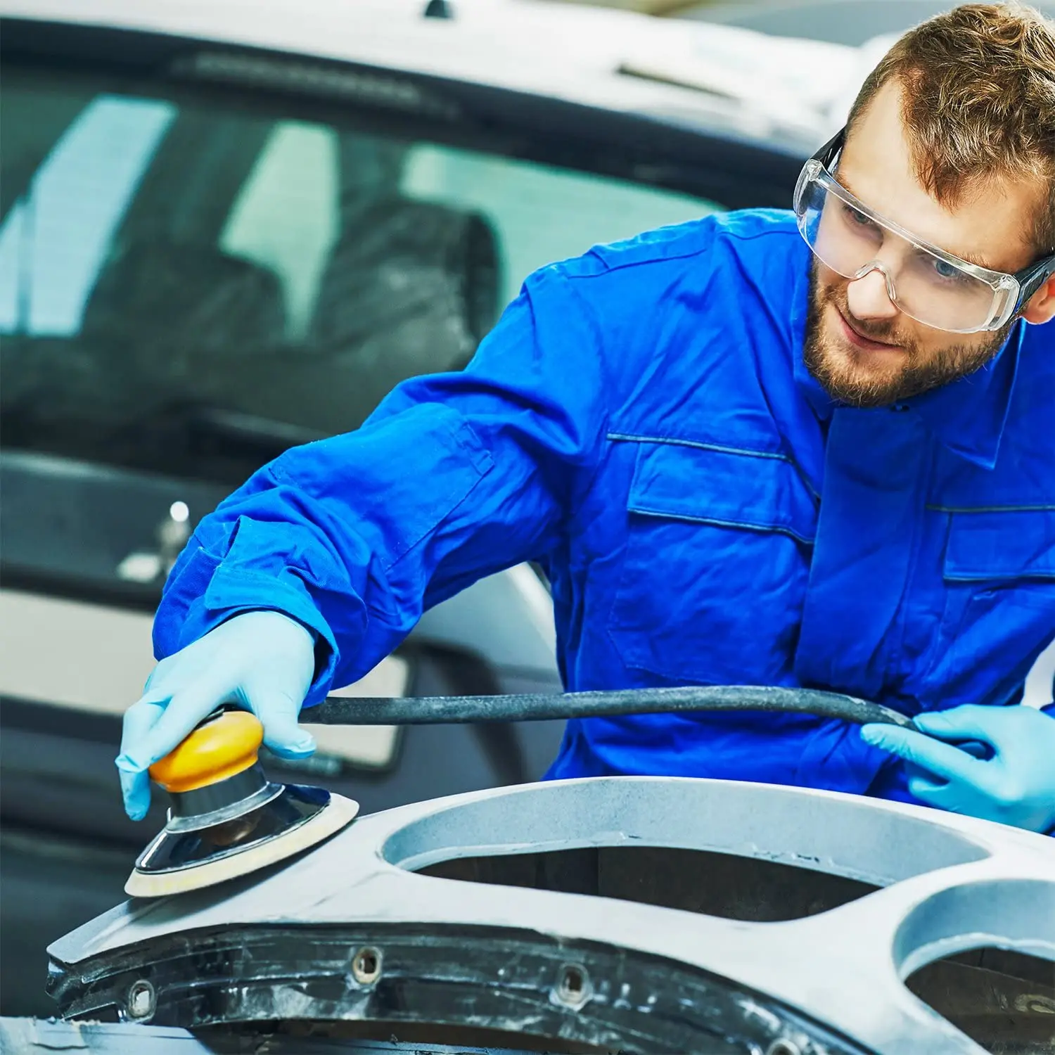 50 sheets 6&quot Gold PSA Self Adhesive Stickyback Sanding Discs for DA Sanders - Sandpaper Finishing Auto wood woking | Инструменты