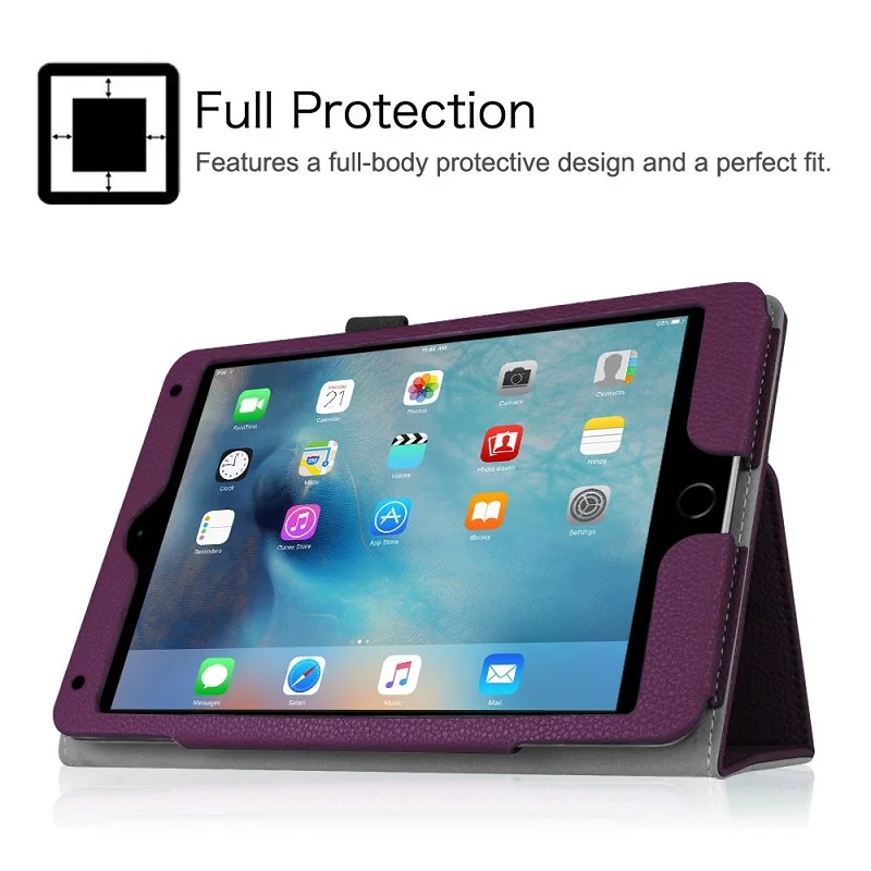 Чехол для iPad Mini 4 с держателем карандашом чехол из искусственной кожи магнитной