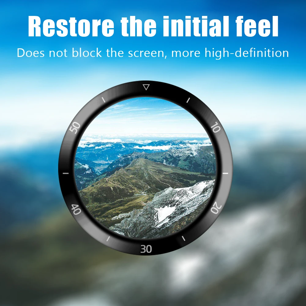 20d curved edge protective film for huawei watch gt2e gt 2e smartwatch soft with scale screen protector huawei gt 2e not glass free global shipping