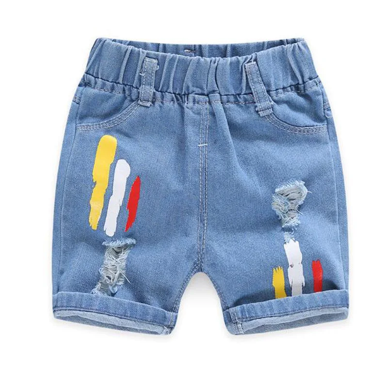 Шорты джинсовые для мальчиков с принтом х/б|Джинсы| |