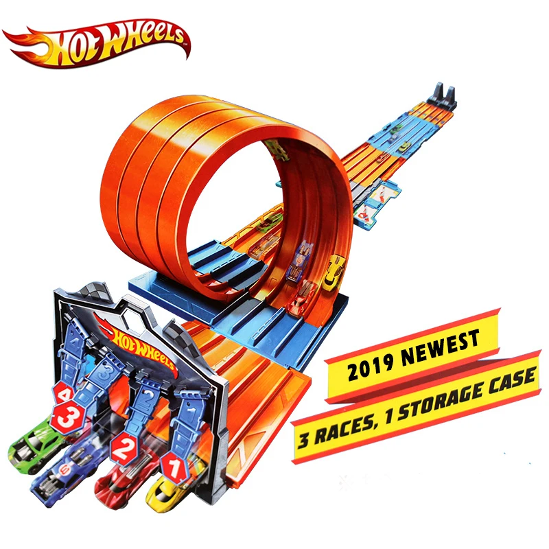 Hotwheels автомобильный трек детская игрушка 2019 Новое поступление мульти Забавный