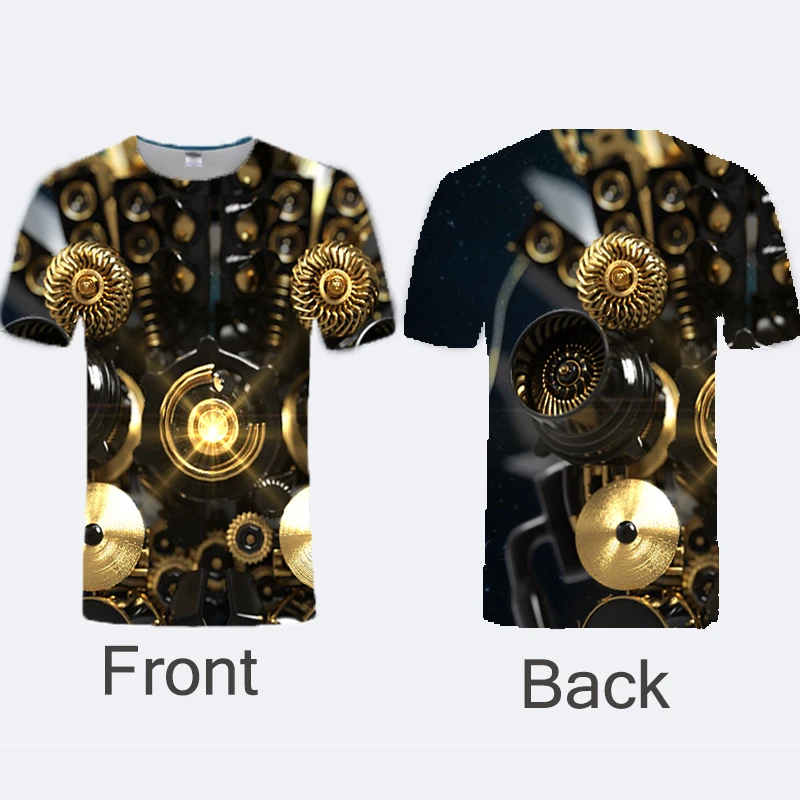 

Heavy Metal 3D Printing Unisex 3d Gold Shirt Men Stranger Things t Shirt Gold Print t-shirt Men Shirt Dropshipping