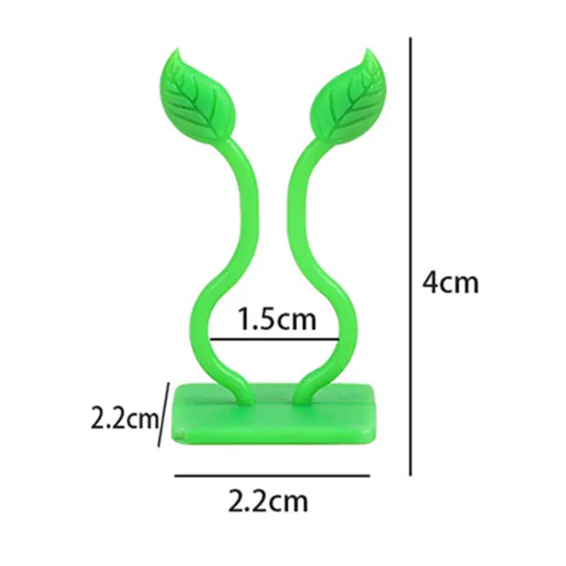 

100pcs Invisible Wall Rattan Clamp Clip Invisible Wall Vine Climbing Sticky Hook Rattan Fixed Clip Bracket Plant Stent Supports