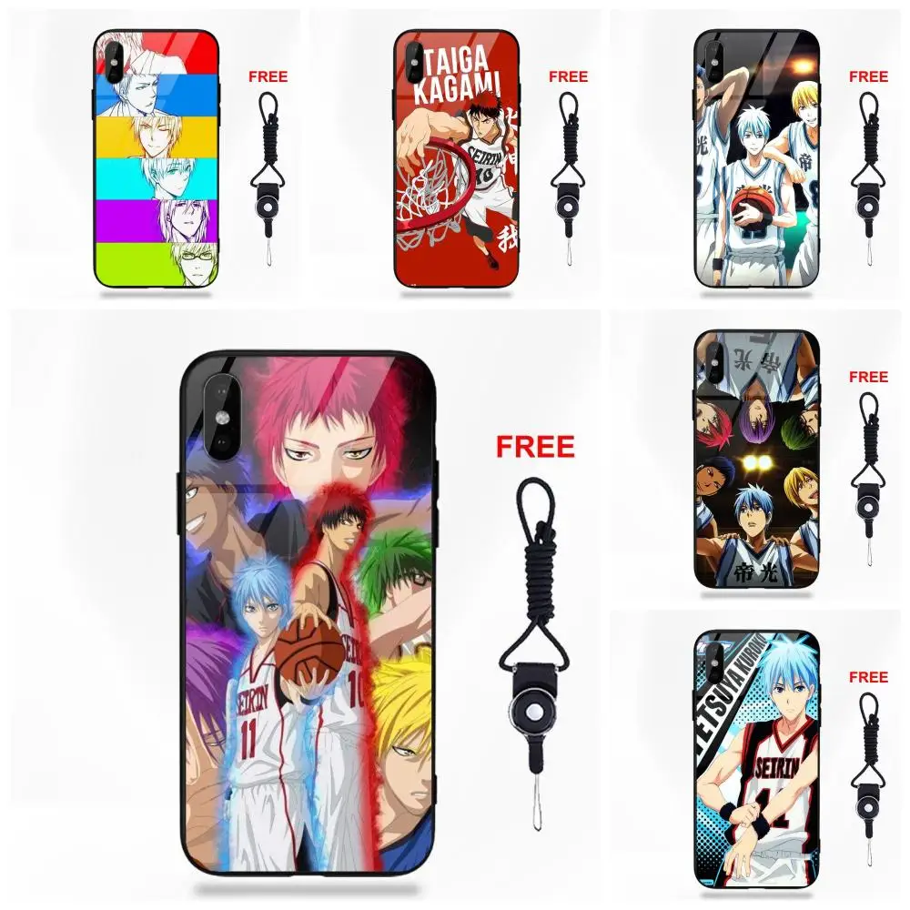 Аниме Kuroko No Basketball для Apple iPhone 5 5C 5S SE 6 6S 7 8 Plus X XS Max XR мягкая рамка из ТПУ + Чехлы