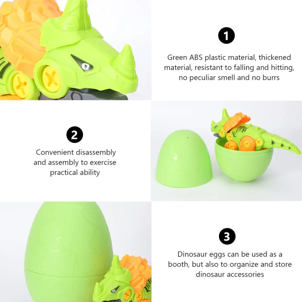 

1 Set of Kids Dinosaur Egg Model Plaything DIY Disassembling Combination Toy