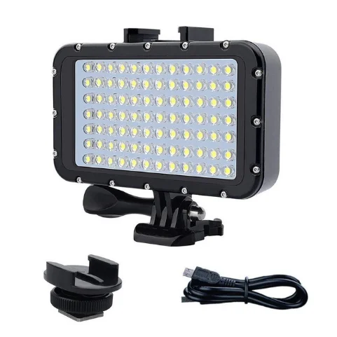 84 Lamp bead ligtht Водонепроницаемый светодиодный светильник для дайвинга, ручной держатель для камеры GoPro Hero 5 6 7 8 Xiaomi Yi 4K Mijia sjcam SJ6 sj8/9 EKEN H9R - Цвет: 84 Lamp bead ligtht