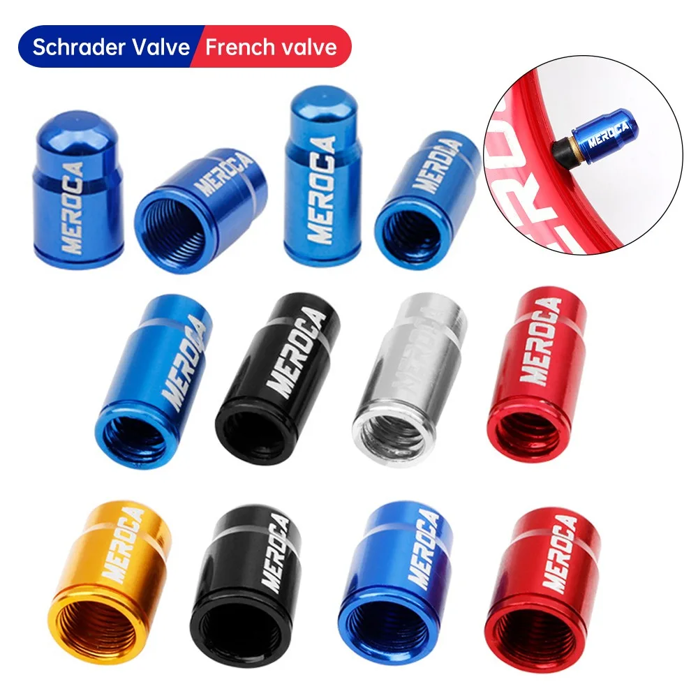 

1Pair Bicycle Tire Valve Aluminum alloy Beautiful Mouth Hat Black Bicycle French Nozzle Valve Core Dust Bike Accessorise