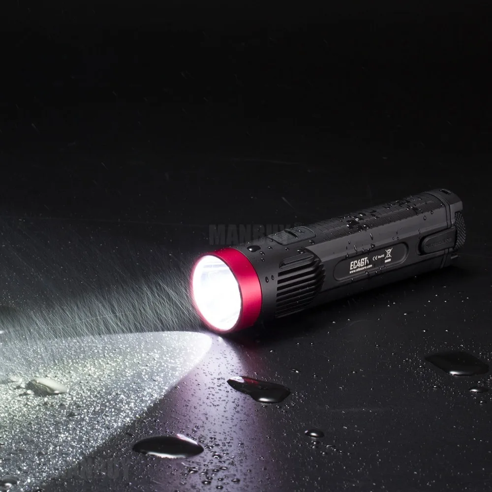 NITECORE EC4GT/Red LIMITED EDITION 1000 lm Flashlight Torch Camping Lamp Light for Diver+2*18650 batteries 3200MAH FREE SHIPPING | Лампы и