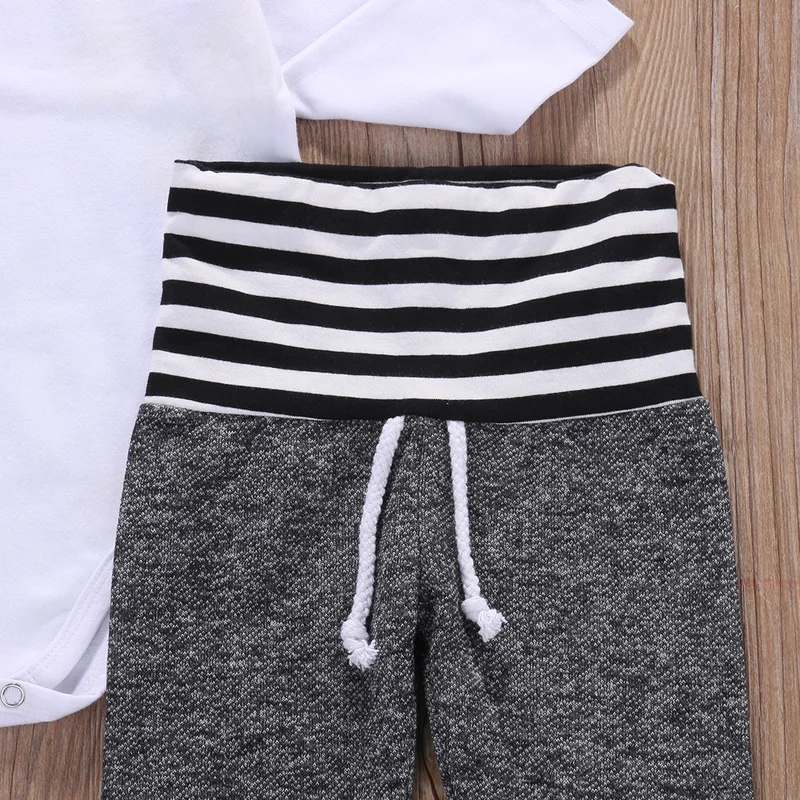 Комплект из 3 предметов для маленьких мальчиков Детский комбинезон Рубашка и