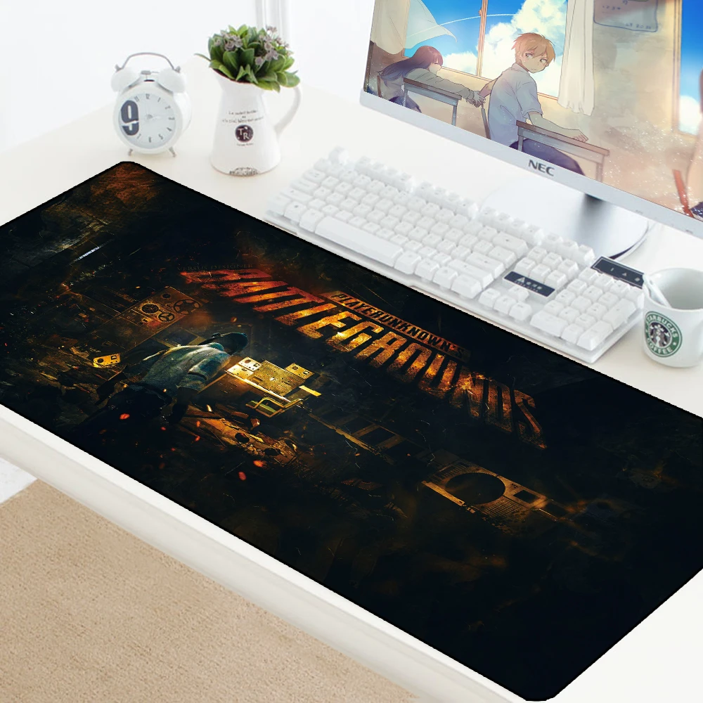 Скоростной игровой коврик для мыши PUBG большого размера для ПК, компьютера, геймера, коврик для мыши, клавиатура, коврики для мыши с замком, коврик для ноутбука, большой коврик для мыши