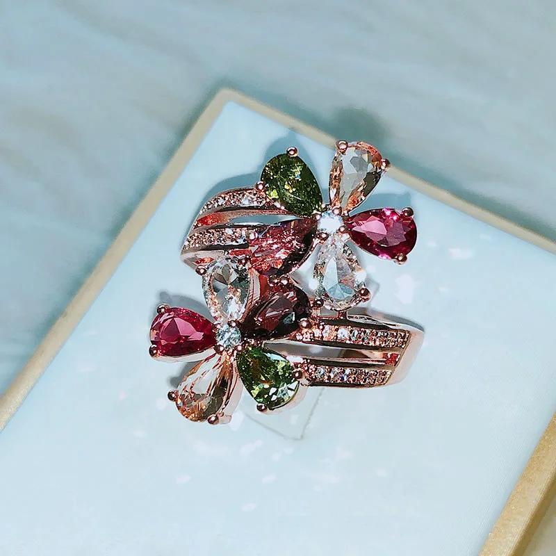 Женское кольцо с аметистом и натуральным камнем|Кольца| |