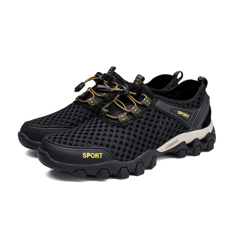 Outdoor Waterproof Shoes Non-slip Breathable Man Hiking Shoes Lightweight Trekking Sneakers Quick Dry Upstream Beach Water Shoes