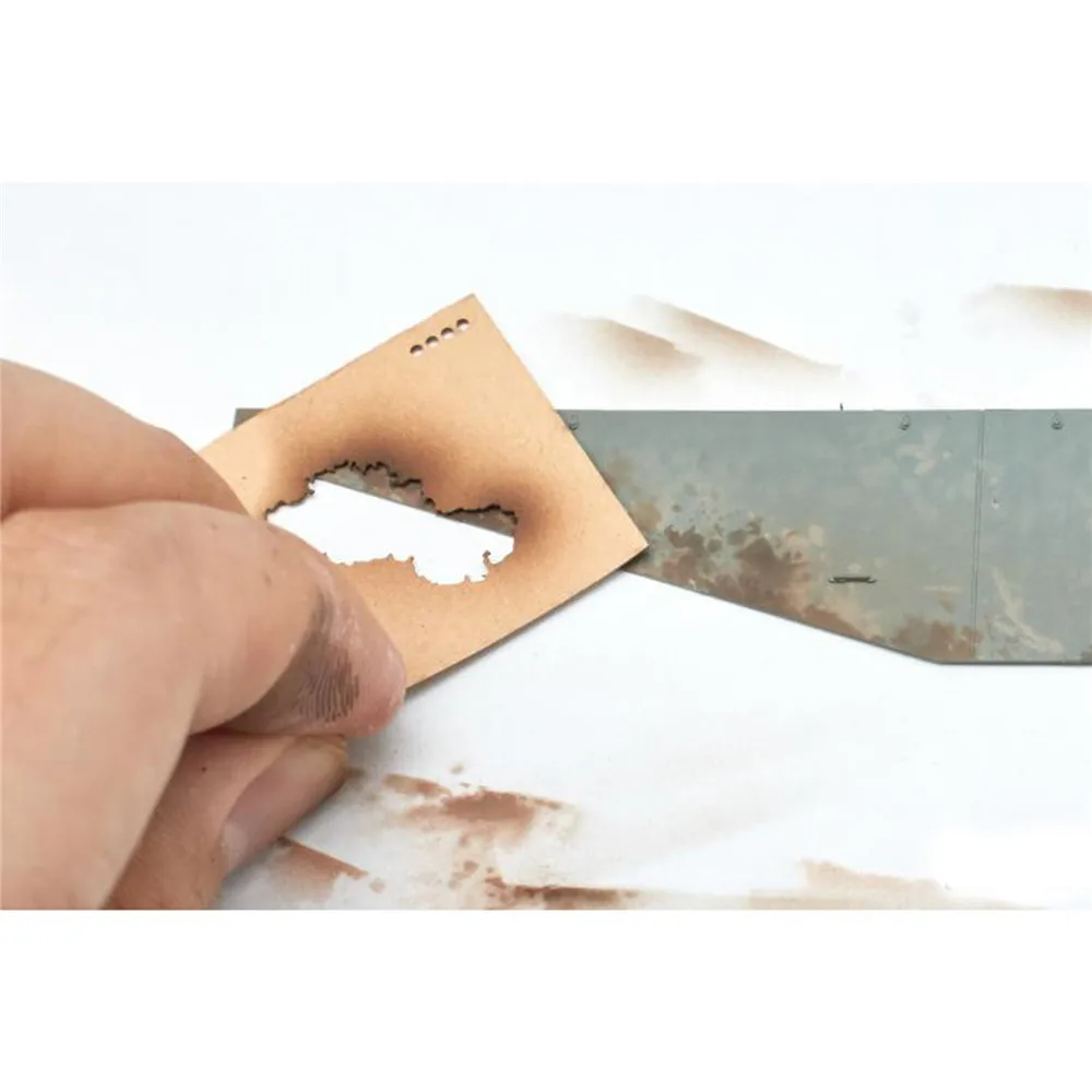 Бумага-распылитель для разбрызгивания грязи и мокрого эффекта трафареты