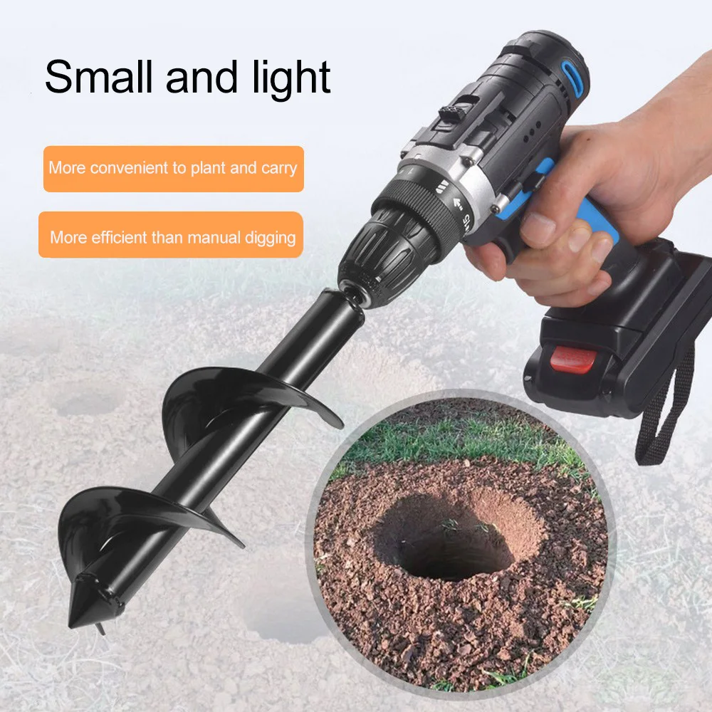 

Earth Drill Garden Auger Spiral Drill Bit Tools Auger Yard Gardening Bedding Planting Hole Digger Tools Replacement Garden Tool