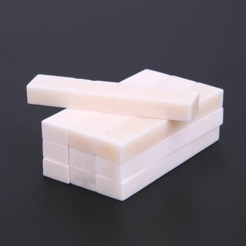 

10pcs/set Guitar Bass Real Blank Bone Nut for LP Folk/Classical Guitar Electric Acoustic Guitar Bass Guitar Accessories