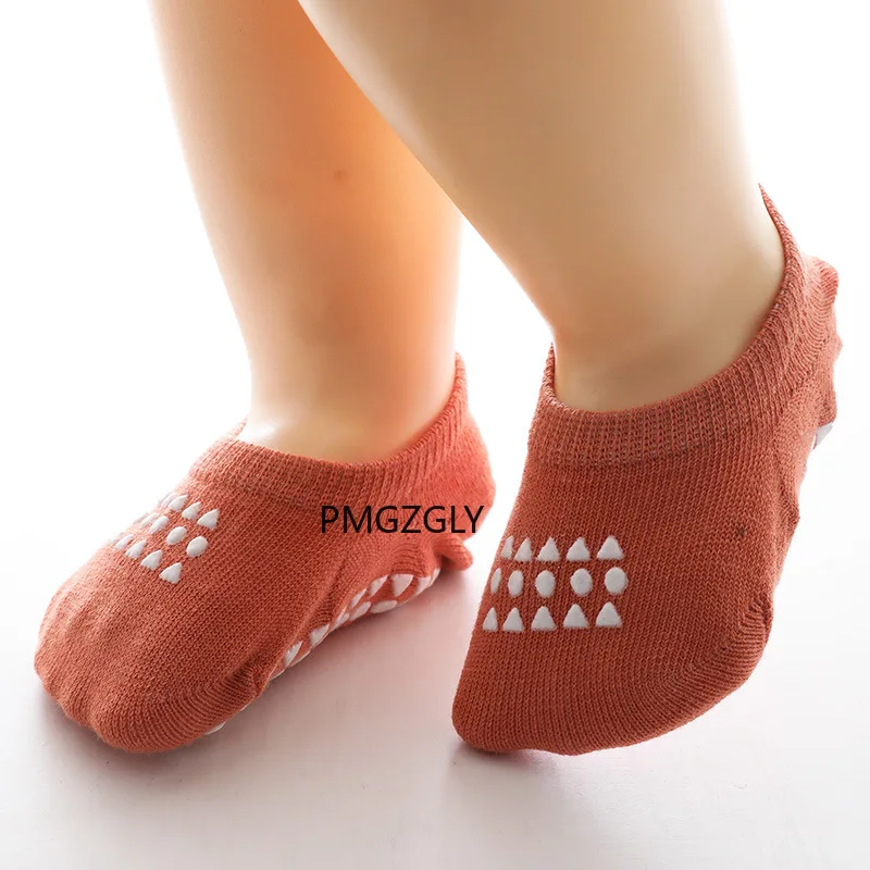 Calcetines antideslizantes finos de f&aacute;brica para ni&ntilde;os, medias de color s&oacute;lido para beb&eacute;s, novedad de verano-2