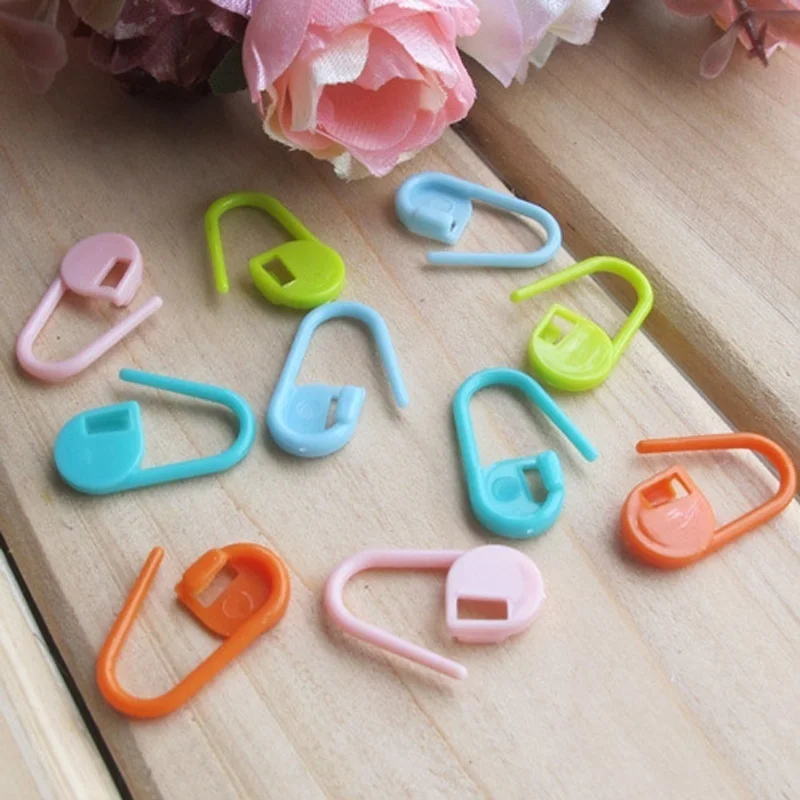 

200PCS Colorful Mix Mini Knitting Crochet Locking Stitch Marker