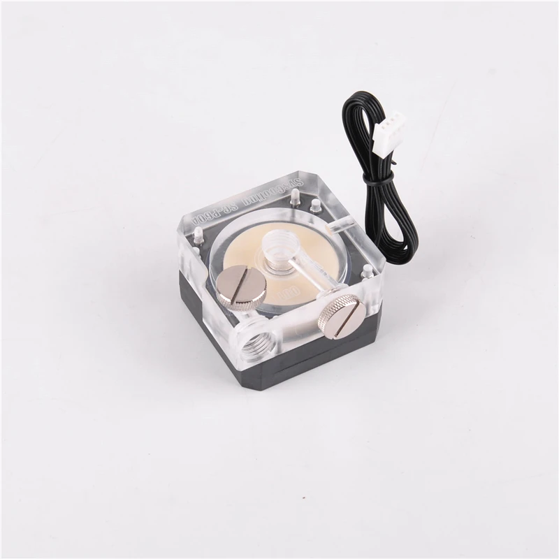 Syscooling 450л/ч бесщеточный DC 12 В 25дб MCU SC-P60A акриловый водяной насос с светодиодный для системы охлаждения ПК