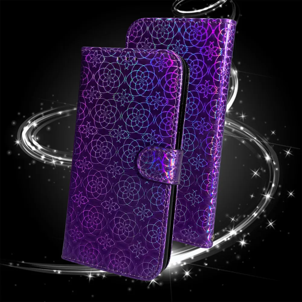 

Gradient Colorful Phone Case sFor Samsung Galaxy A32 A12 S21 Ultra Plus 5G Funda PU Leather Card Slot Wallet Stand Full Cover