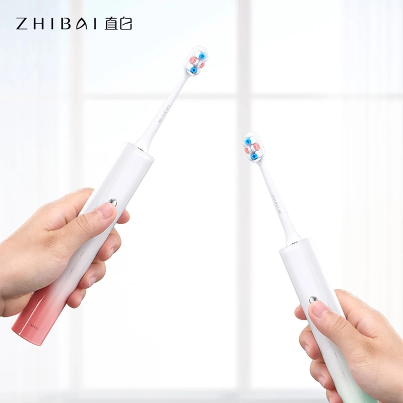ZHIBAI USB перезаряжаемая электрическая зубная щетка Автоматическая домашняя IPX7
