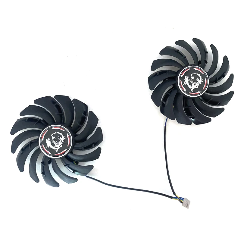 Вентилятор для видеокарты MSI GeForce GTX 1650 Super 1660 1660Ti GAMING X, 87 мм, 4 контакта, 12 В