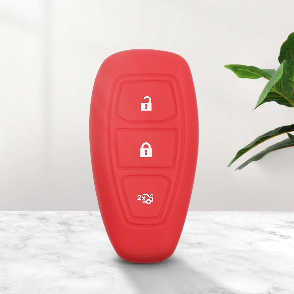 Силиконовый чехол Dandkey с 3 кнопками смарт-чехол для ключа дистанционным