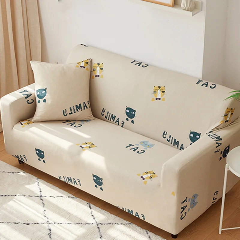 

Sofa Cover Set Elastic Couch Cover Sofa Covers for Living Room Sofa Towel 1/2/3/4-Seater 1PC