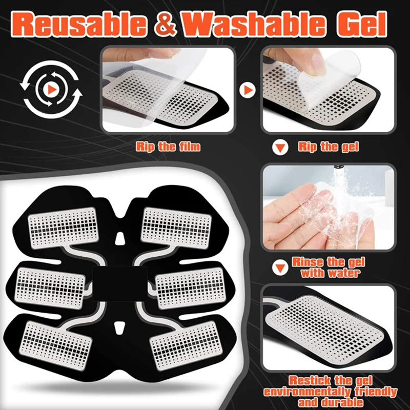 

EMS Abdomen Stimulator Muscle Toner Abdominal Toning Belt Workouts Portable Training Home Office Fitness Equipment PR Sa