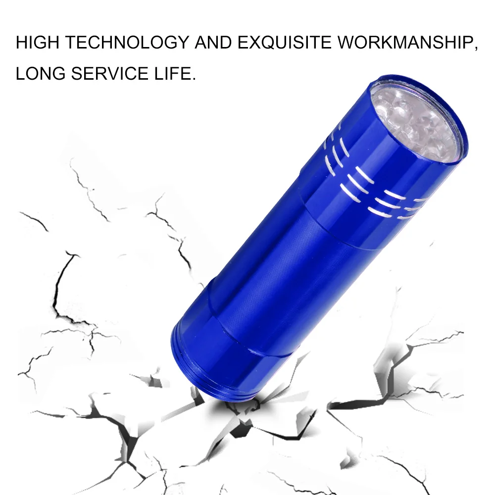 Мини профессиональный УФ фонарик светильник агент Обнаружение светодиодная