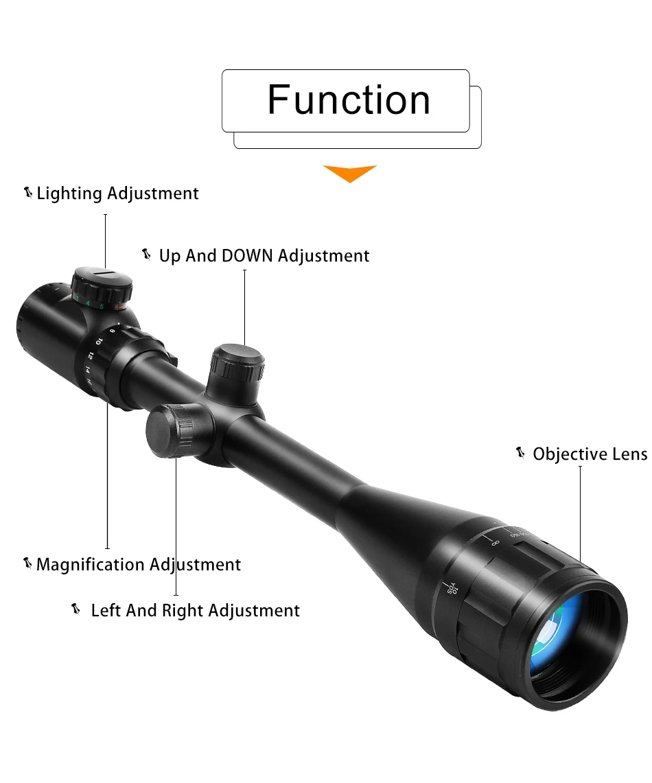 B BESTSIGHT тактический прицел 6-24X50 AOE красный зеленый с подсветкой Crosshair прицел оптический прицел охотничьи прицелы