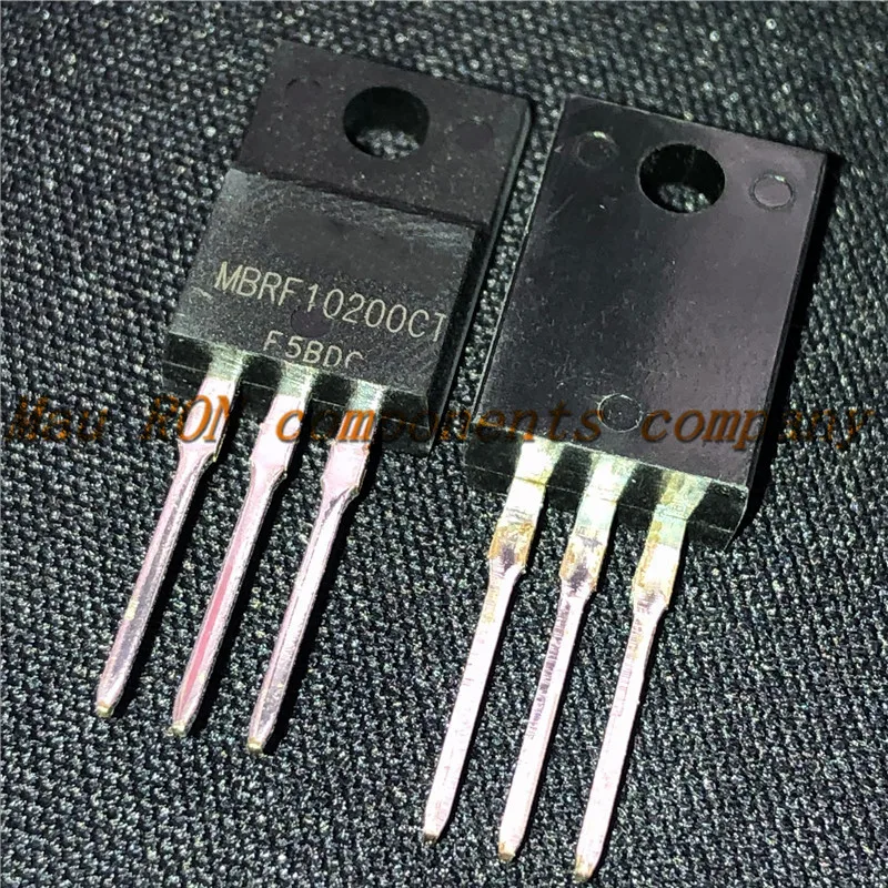 10 шт./лот MBRF10200CT 10200CT MBRF10200 Schottky &amp выпрямители 10A 200Vrrm 110A 0.91Vf TO-220F Новый оригинал в